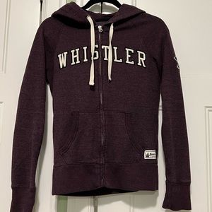 roots whistler zip hoodie